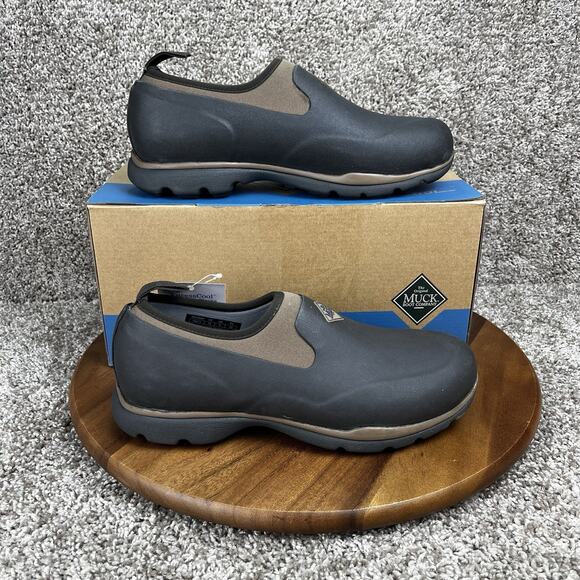 Size 10 - MUCK Excursion Pro Low Men’s Slip On Outdoor Shoe Bark Otter FRLC900
